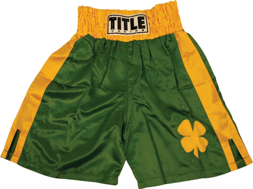 Title Boxing Clover Leaf Stock Boxing Trunks